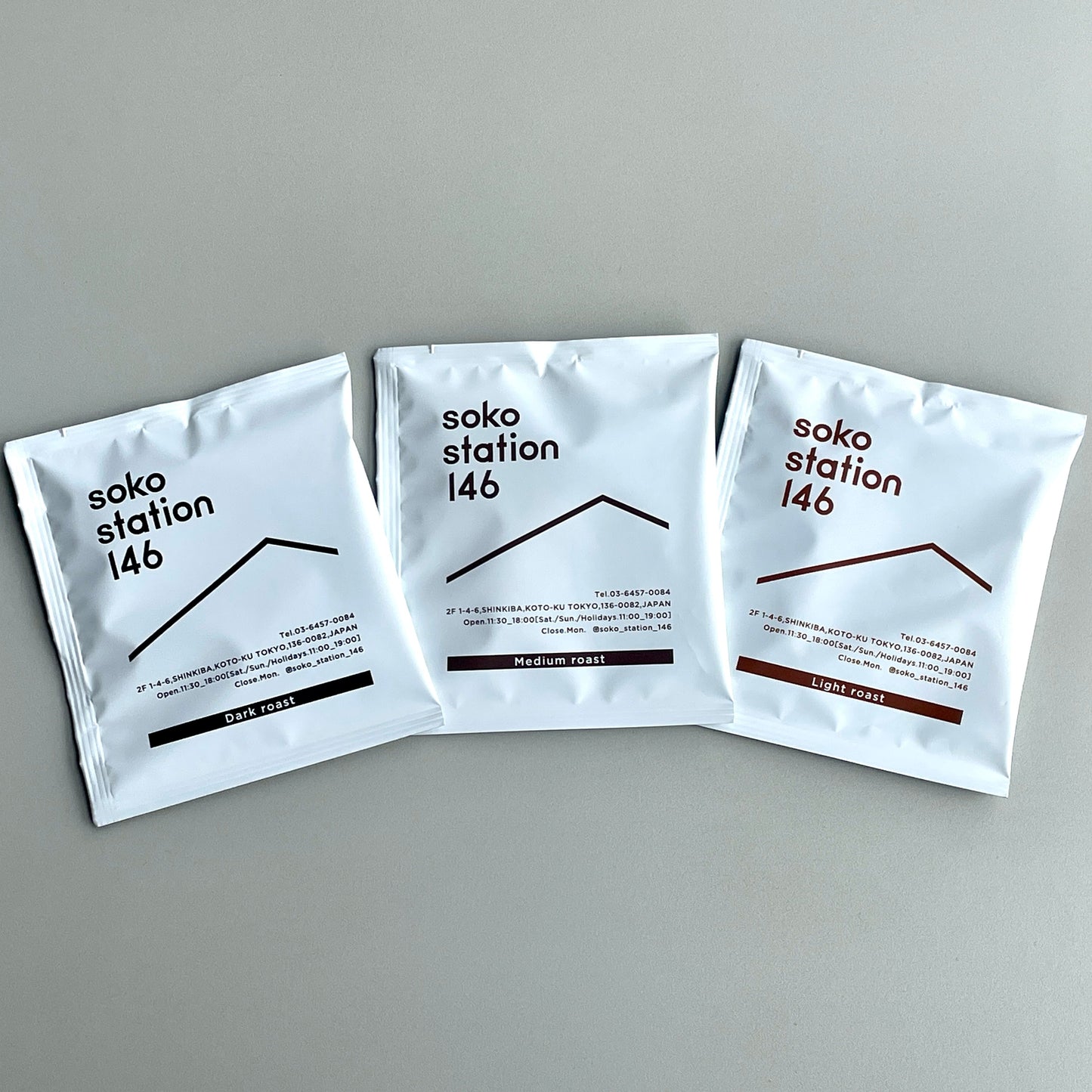当店オリジナルで焙煎していただいた3種のブレンドコーヒーをご自宅でも気軽にお飲みいただけるようにドリップバッグタイプで作りました
