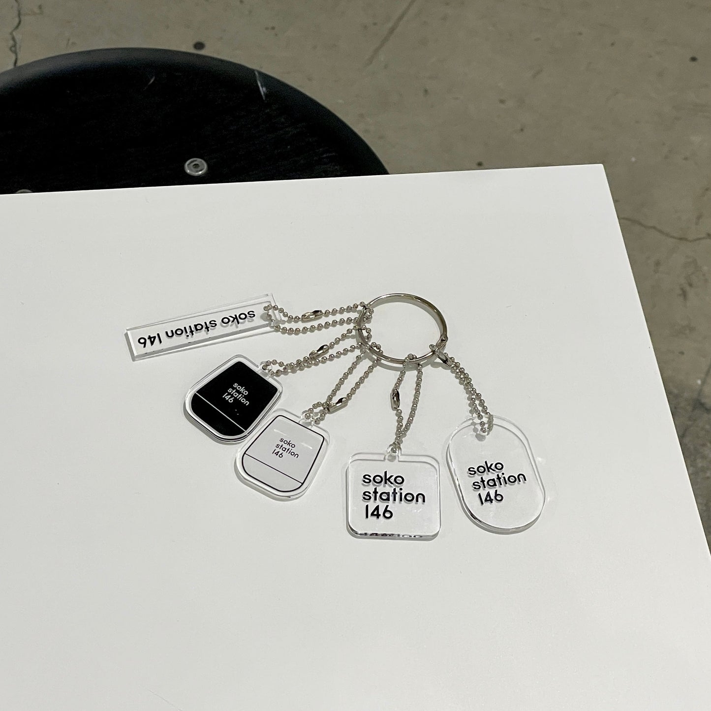 soko station 146 オリジナルキーチェーン|シンプルでおしゃれなデザイン