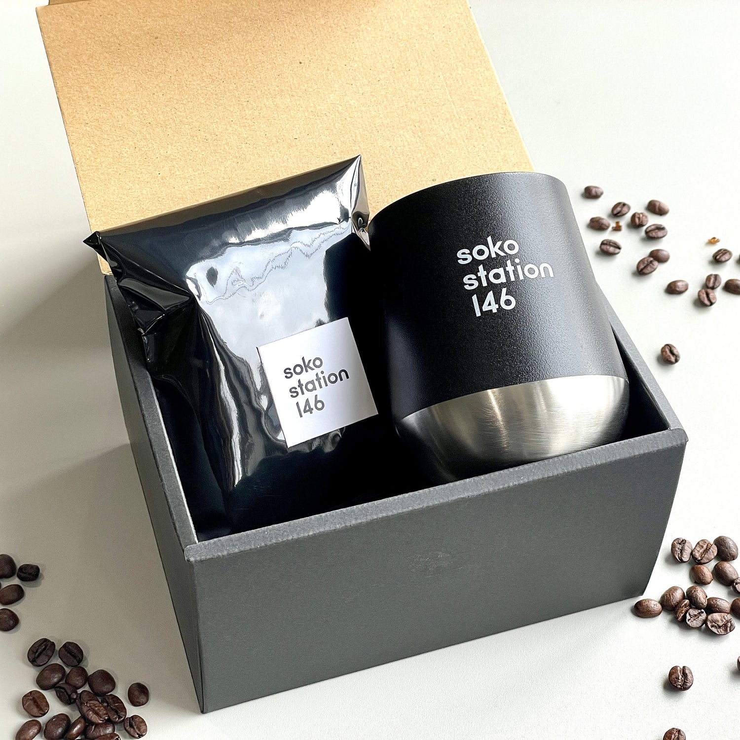 soko station 146 ステンレスカップ＆コーヒー豆セット