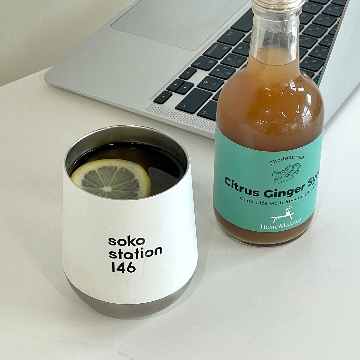 Citrus Ginger Syrup、炭酸やお湯で割って楽しむ爽やかでスパイシーなシロップ